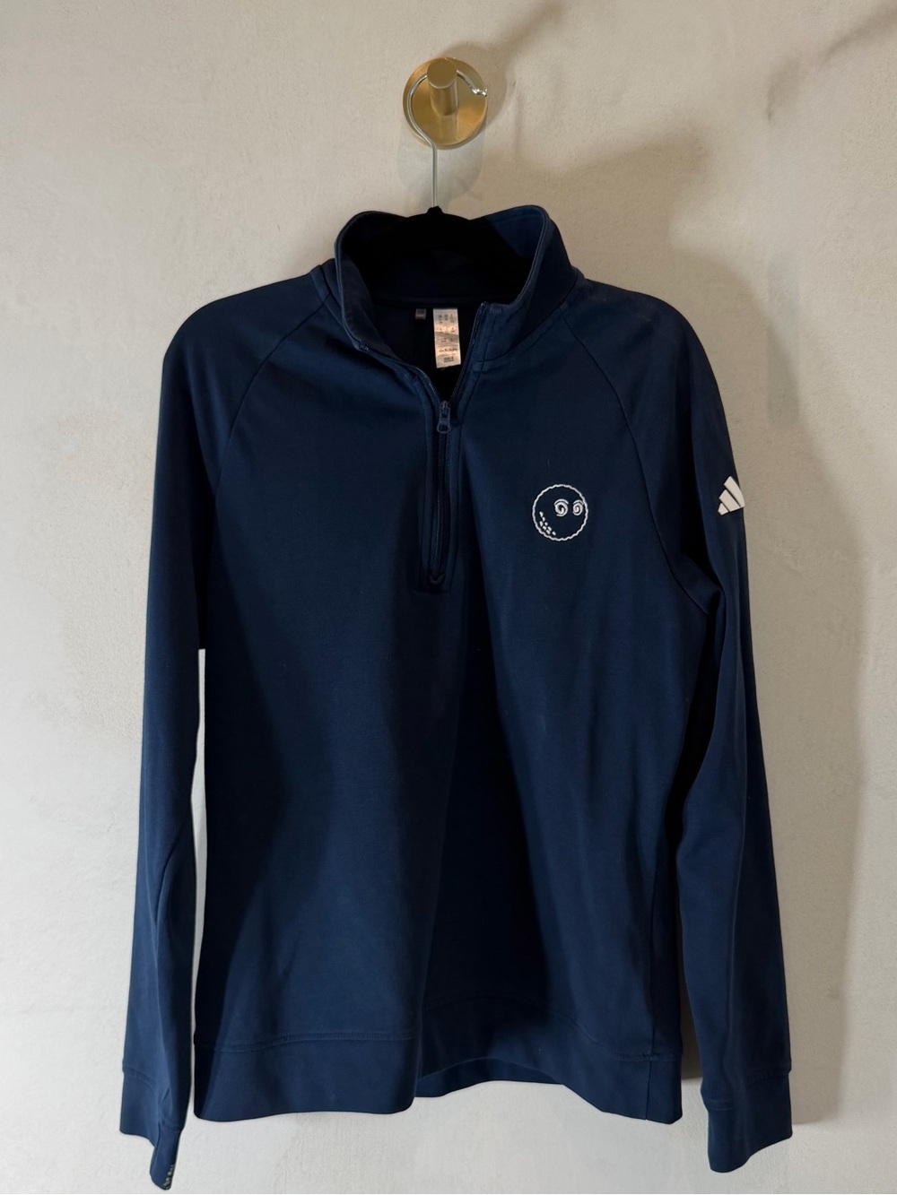 Malbon+Adidas Youth Navy blue Quarter Zip Sweater Size 11-12 yrs
